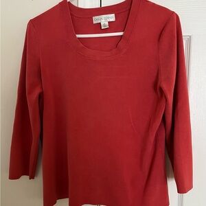 Casual Corner Coral Women's Sweater 75 percent Silk